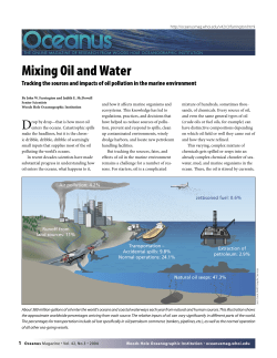 Mixing Oil and Water - Woods Hole Oceanographic Institution
