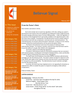 Bellevue Signal - Bellevue Heights UMC Home Page