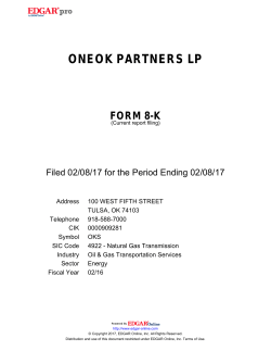 oneok partners lp