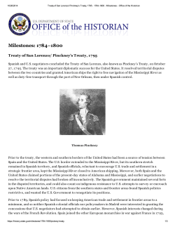 Milestones: 1784&ndash;1800 - Mr. Zmija`s AP United States History
