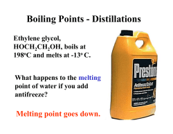 Boiling Points - Distillations - University of Illinois Archives