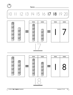 tens ones tens ones tens ones tens ones