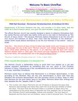 Christianity and Mormonism (LDS)