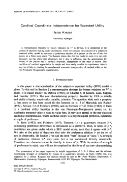 Cardinal Coordinate Independence for Expected Utility