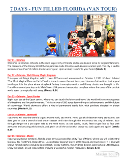 7 days - fun filled florida (van tour)