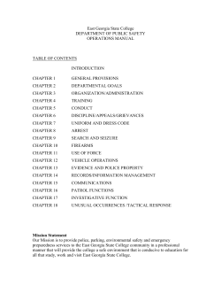 Safety and Security Operations Manual