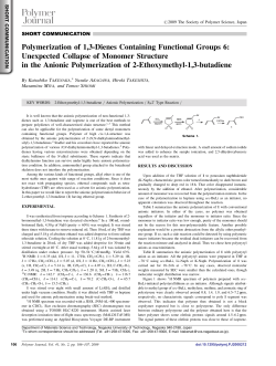 Polymerization of 1,3-Dienes Containing Functional Groups 6