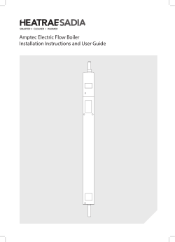 Amptec Electric Flow Boiler Installation Instructions