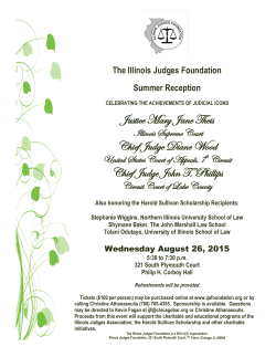 Justice Mary Jane Theis Chief Judge Diane Wood Chief Judge John