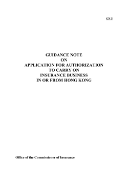 GN5 - Guidance Note on Application for Authorization to Carry on