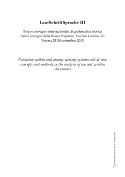 LautSchriftSprache III - Linguistics Lab Website