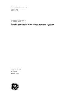 PanaView For Sentinel Operating Manual 471 KB