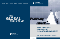 india`s nuclear options and escalation dominance