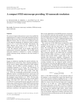 A compact STED microscope providing 3D nanoscale resolution