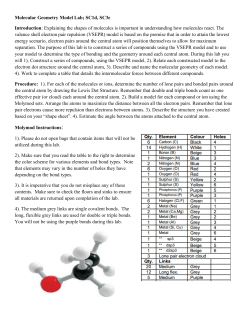 Molecular Geometry Model Lab