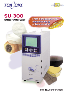 SU-300 - Analyticon Instruments Corporation