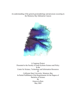 An understanding of the general geomorphology