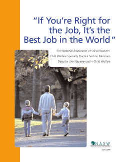 NASW`s Child Welfare Report