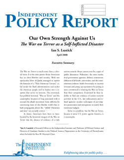 Our Own Strength Against Us: The War on Terror as a Self