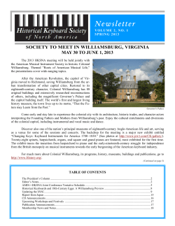 Newsletter - Historical Keyboard Society of North America