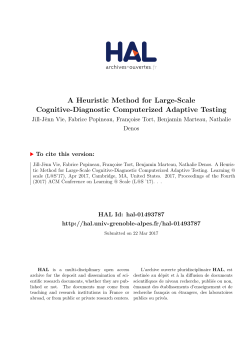A Heuristic Method for Large-Scale Cognitive