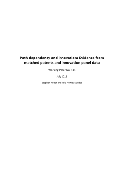 Evidence from Matched Patents and Innovation Panel Data