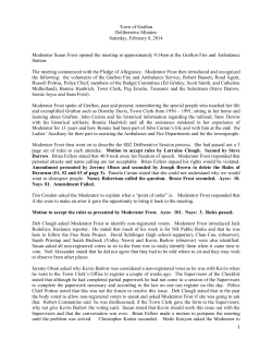 2014 Deliberative Session Minutes