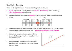 Quantitative Chemistry