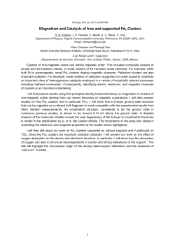 Magnetism and Catalysis of free and supported Pdn Clusters