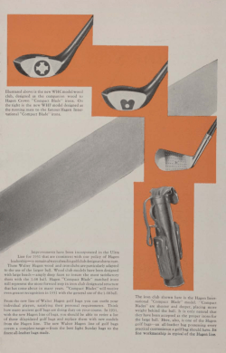 Illustrated above is the new WHC model wood club, designed as the