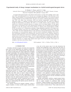 Experimental study of charge transport mechanisms