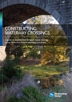 ConstruCting waterway Crossings