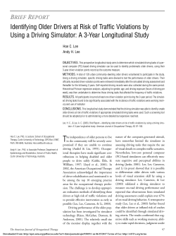 Identifying Older Drivers at Risk of Traffic Violations by Using a