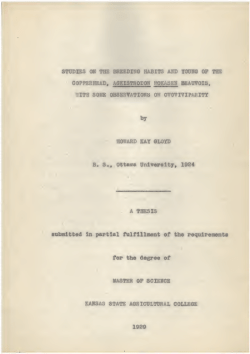 Studies on the breeding habits and young of the Copperhead