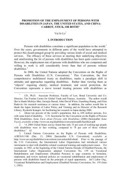 promotion of the employment of persons with disabilities in japan
