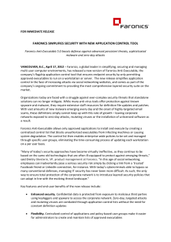 faronics simplifies security with new application control tool