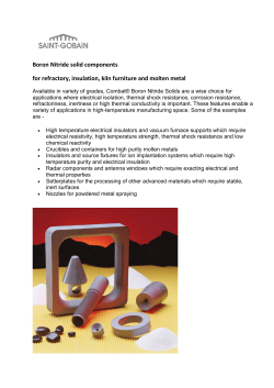 Boron Nitride solid compon mb
