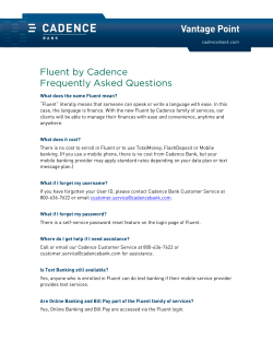 Fluent by Cadence Frequently Asked Questions