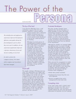The Power of the Persona - Bonfire Development Advisors