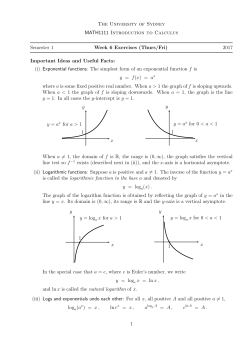 Exercises for Thursday and Friday