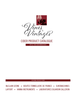 Catalogue &ndash; Cider Products