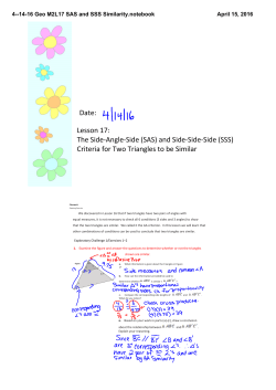 4--14-16 Geo M2L17 SAS and SSS Similarity.notebook