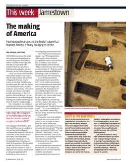 Jamestown&ndash; This week