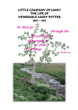 Mary Potter was born to parents who disagreed about their religion