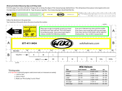 Helmet measuring tape