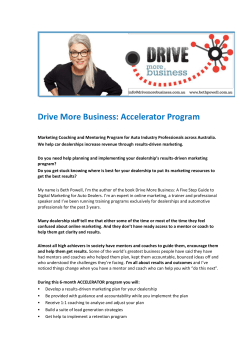 Drive More Business: Accelerator Program