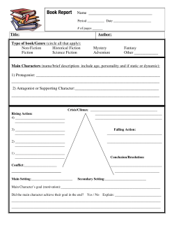 Title: Author: Type of book/Genre (circle all that apply): NonaFiction