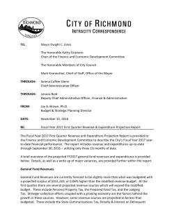 FY2017 First Quarter Report