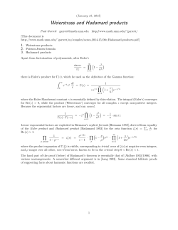 Hadamard products of entire functions - Math-UMN