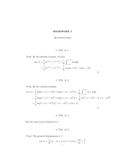 HW 3 solutions. - Department of Mathematics